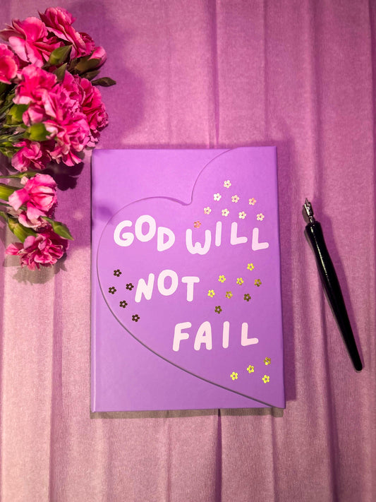 Caderno "God Will Not Fail"