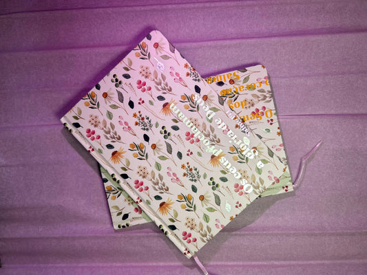 Caderno Floral "Os Céus Proclamam a Glória de Deus"